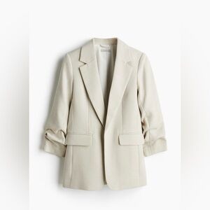 H&M Gathered Sleeve Women's Blazer